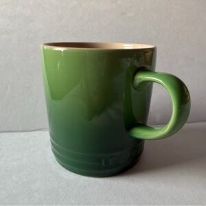 Le Creuset Bamboo Green Ombre Stoneware Mug 350ml/12 oz  NWT